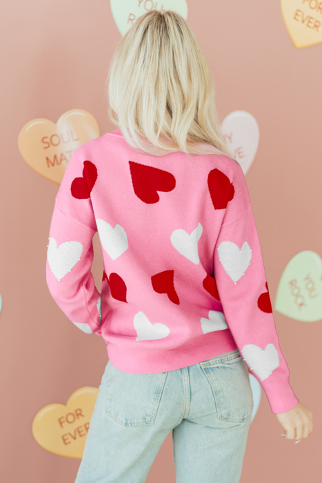 Aliyah Pattern Valentines Day Sweater
