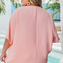  Aliyah Plus Size Textured Half Sleeve Top