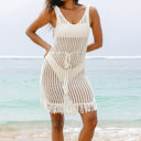  Allie Crochet Fishnet Beach Cover Up