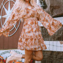  Allison Floral Smocked Waist Dress