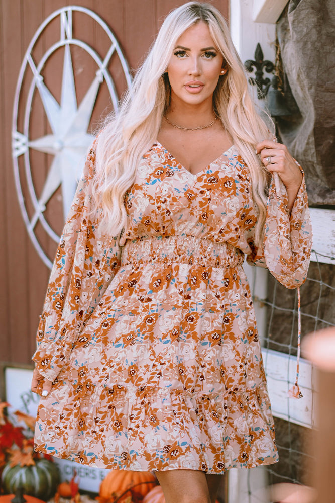 Allison Floral Smocked Waist Dress