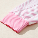  Alondra Exposed Seam Casual Long Sleeve Top