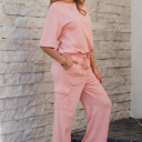  Alora Cargo Sweatpants Set T-Shirt