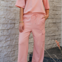  Alora Cargo Sweatpants Set T-Shirt
