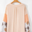  Alora Palm Leaves Polka Dot Loose Blouse