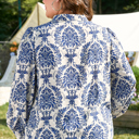  Alora Pattern Print Notch PLUS Shirt