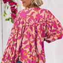  Alyssa Floral Buttoned Loose Fit Shirt