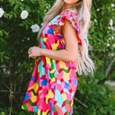  Amaia Ruffle Sleeve Shift Dress