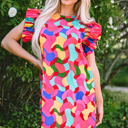  Amaia Ruffle Sleeve Shift Dress