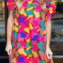  Amaia Ruffle Sleeve Shift Dress