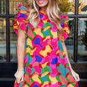  Amaia Ruffle Sleeve Shift Dress