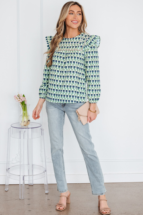 Amalia Long Sleeve Blouse Long Sleeve Top