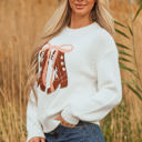  Amanda Embroidered Bow Boots Sweater