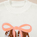  Amanda Embroidered Bow Boots Sweater