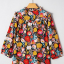  Amara Puff Sleeve Tied Blouse