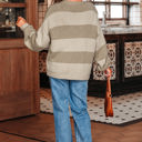  Amara Striped Knit Bow Tie Front Sweater Cardigan