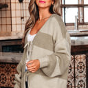  Amara Striped Knit Bow Tie Front Sweater Cardigan