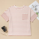  Amari Plus Size Stripe Waffle Knit Top