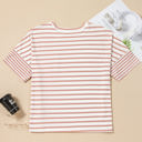 Amari Plus Size Stripe Waffle Knit Top