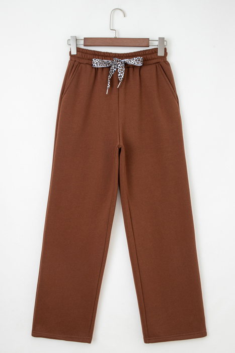 Amaris Elastic Waist Solid Pants