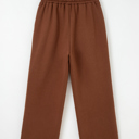  Amaris Elastic Waist Solid Pants