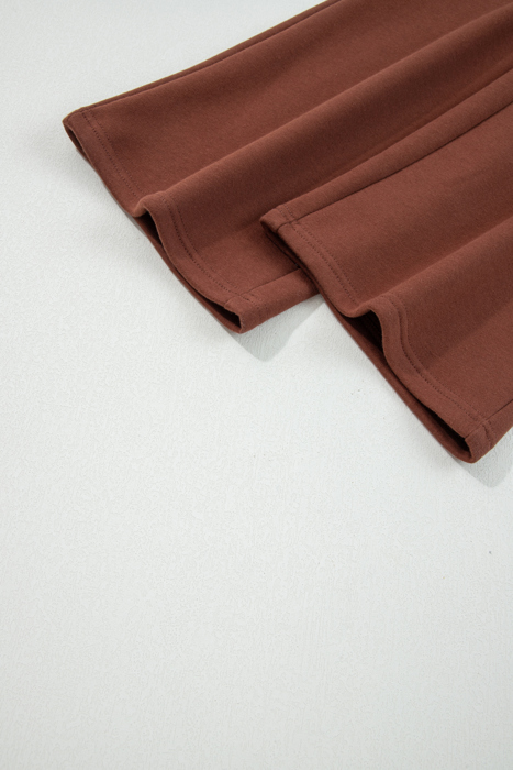 Amaris Elastic Waist Solid Pants