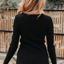  Amaya Ribbed Knit Cold Shoulder Sweater
