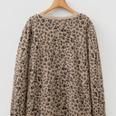  Amaya Textured Ribbed Trim Long Sleeve PLUS Top