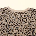  Amaya Textured Ribbed Trim Long Sleeve PLUS Top