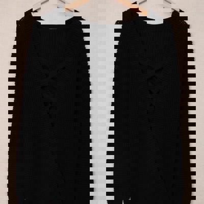 Amelia Back Hollow Out Sweater