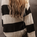  Amelia Colorblock Loose Pullover Sweater