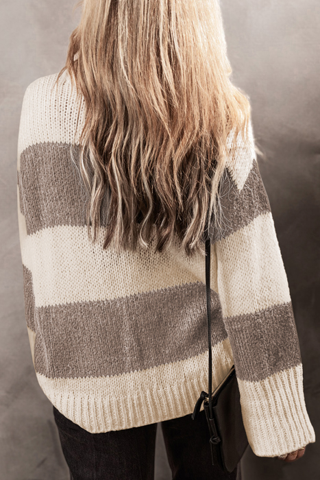Amelia Colorblock Loose Pullover Sweater