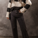  Amelia Colorblock Loose Pullover Sweater