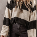 Jet Stream XXL Amelia Colorblock Loose Pullover Sweater