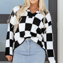  Amelia Drop Shoulder Knit Sweater