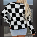  Amelia Drop Shoulder Knit Sweater