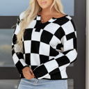  Amelia Drop Shoulder Knit Sweater