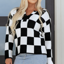  Amelia Drop Shoulder Knit Sweater