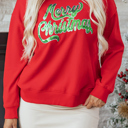  Amelia Drop Shoulder Loose Sweatshirt