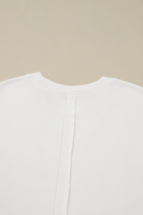 Amelia Floral Patchwork Sleeve Plus Sweatshirt