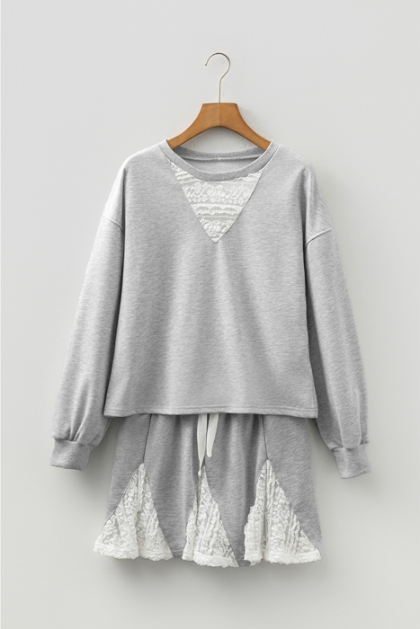 Amelia Patchwork Drop Shoulder Pullover