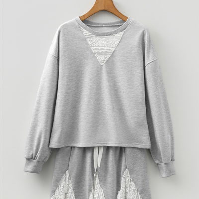 Amelia Patchwork Drop Shoulder Pullover