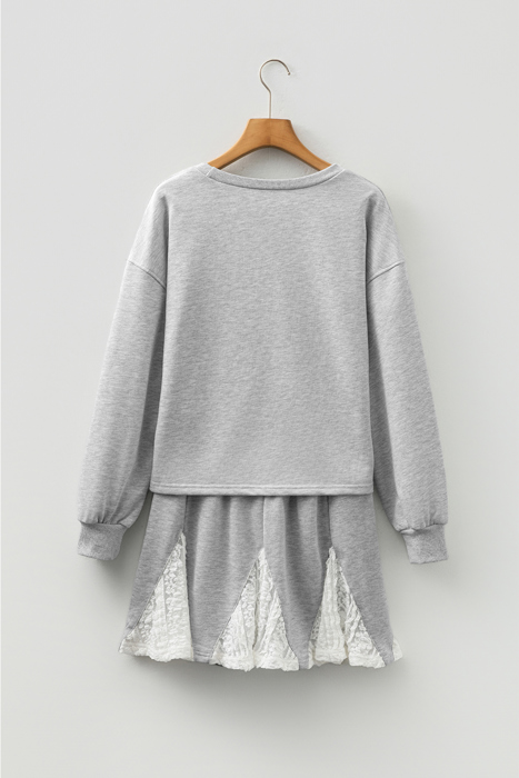 Amelia Patchwork Drop Shoulder Pullover