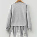  Amelia Patchwork Drop Shoulder Pullover