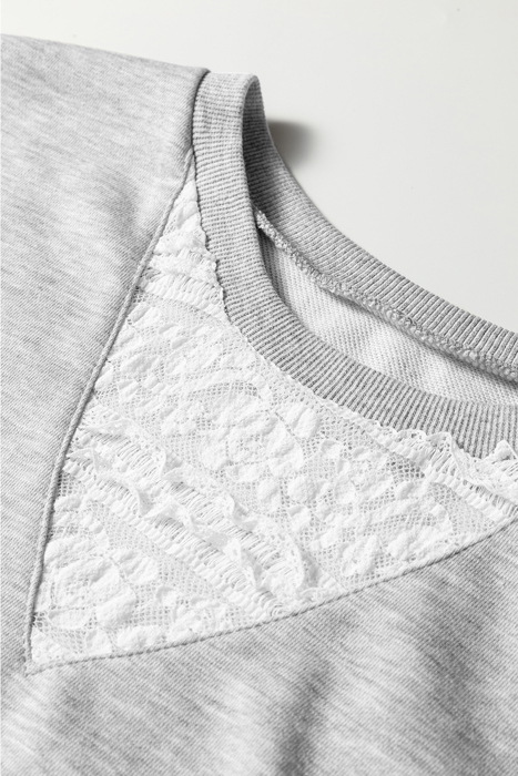 Amelia Patchwork Drop Shoulder Pullover