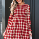  Amelia Puff Sleeve Mini Dress