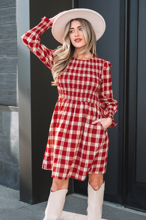 Amelia Puff Sleeve Mini Dress