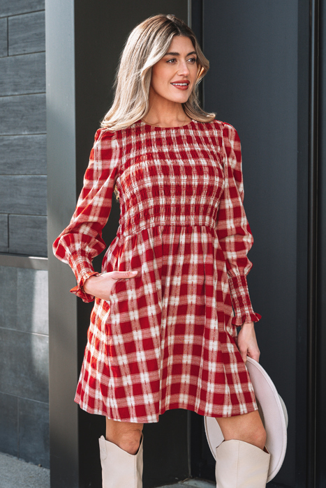 Amelia Puff Sleeve Mini Dress