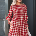 Amelia Puff Sleeve Mini Dress