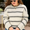  Amelia Sleeve Drop Shoulder PLUS Sweater